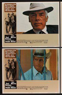 9c287 POCKET MONEY 8 LCs '72 great close-up portraits of Paul Newman & Lee Marvin!
