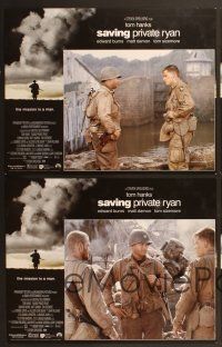 9c021 SAVING PRIVATE RYAN 12 LCs '98 Steven Spielberg, Tom Hanks, Tom Sizemore, Matt Damon!