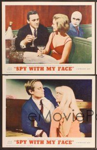 9c631 SPY WITH MY FACE 4 LCs '66 Robert Vaughn, Man from UNCLE, sexy Sharon Farrell!