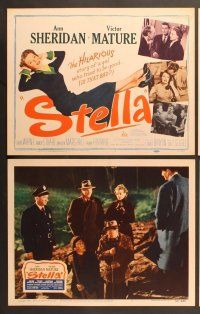 9c347 STELLA 8 LCs '50 Ann Sheridan & Victor Mature's wacky family must find their uncle's body!