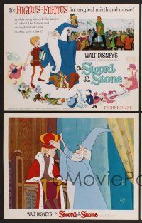 9c051 SWORD IN THE STONE 9 LCs '64 Disney's cartoon story of young King Arthur & Merlin the Wizard!
