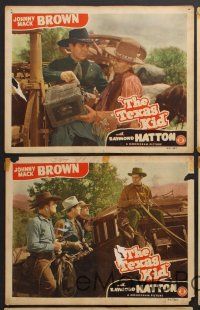 9c553 TEXAS KID 5 LCs '43 cowboys Johnny Mack Brown, Raymond Hatton, Raymond Hatton, Marshall Reed!