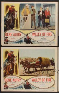 9c645 VALLEY OF FIRE 4 LCs '51 Gene Autry, Gail Davis, Russell Hayden!