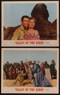 9c716 VALLEY OF THE KINGS 3 LCs '54 Robert Taylor & Eleanor Parker by Sphinx in Egypt!