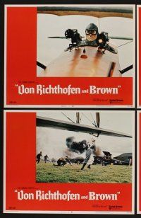 9c395 VON RICHTHOFEN & BROWN 8 LCs '71 WWI, John Phillip Law, Don Stroud, the Red Baron!