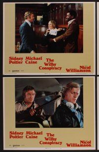9c413 WILBY CONSPIRACY 8 LCs '75 Sidney Poitier & Michael Caine, Prunella Gee!