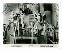 9d115 RAY BOLGER signed 8x10 REPRO still '80s as the Scarecrow with his Wizard of Oz co-stars!