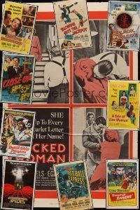 9d006 LOT OF 53 FOLDED ONE-SHEETS lot '48 - '82 Blondie Hits the Jackpot, Wicked Woman + more!