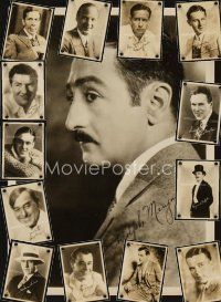 9d018 LOT OF 14 DELUXE 5x7 FAN PHOTOS OF MALE STARS lot '20s lots of popular actors of the day!