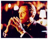9d077 CHRISTOPHER WALKEN signed color 8x10 REPRO still '02 close up of the tough guy in suit & tie!
