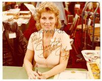 9d086 GRACE LEE WHITNEY signed color 8x10 REPRO still '79 c/u of the actress signing autographs!