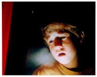 9d088 HALEY JOEL OSMENT signed color 8x10 REPRO still '00 great spooky c/u from The Sixth Sense!
