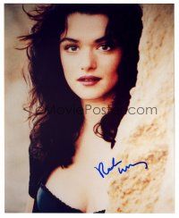 9d114 RACHEL WEISZ signed color 8x10 REPRO still '02 close portrait of the pretty English actress!