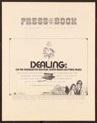 9d322 DEALING pressbook '72 marijuana smuggling, first John Lithgow, Forty-Brick Lost-Bag Blues!