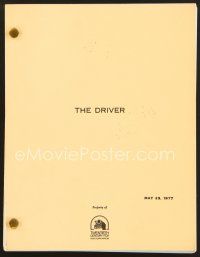 9d244 DRIVER final draft script May 23, 1977, screenplay by Walter Hill!
