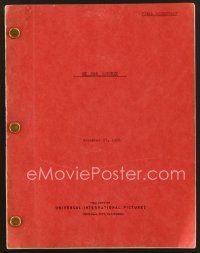 9d258 MY MAN GODFREY revised final draft script November 27, 1956, screenplay by Bowers & Berneis!