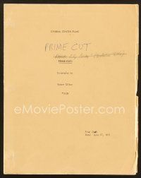 9d260 PRIME CUT script June 17, 1971, screenplay by Robert Dillon