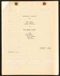 9d268 SQUARE JUNGLE continuity & dialogue script October 28, 1955, screenplay by George Zuckerman!