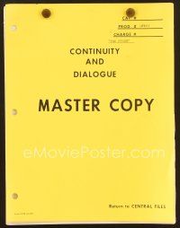 9d269 STORM continuity & dialogue script October 14, 1938, screenplay by Reeves, Moore & King!