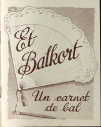 9d199 LIFE DANCES ON Danish program '38 Julien Duvivier's Un carnet de bal, Marie Bell