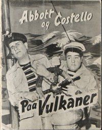 9d209 PARDON MY SARONG Danish program 1946 different images of sailors Bud Abbott & Lou Costello!