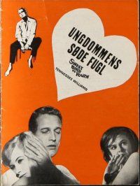 9d221 SWEET BIRD OF YOUTH Danish program '62 Paul Newman, Geraldine Page, many different images!