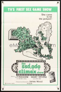 9e017 $50,000 CLIMAX SHOW 1sh '75 TV's 1st sex gameshow, she came to hit the jackpot!