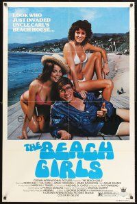 9e129 BEACH GIRLS 1sh '82 Debra Blee, Val Kline, teens, sex & drugs!