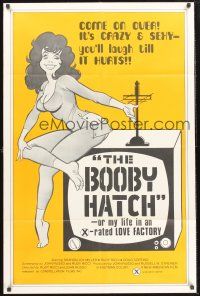 9e195 BOOBY HATCH ` 1sh '75 Rudy Ricci, Sharon Joy & her life in an x-rated love factory!