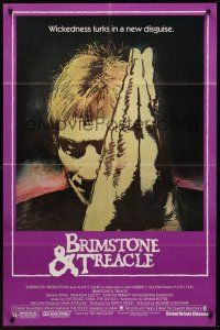 9e215 BRIMSTONE & TREACLE 1sh '82 Richard Loncraine directed thriller, cool art of Sting!