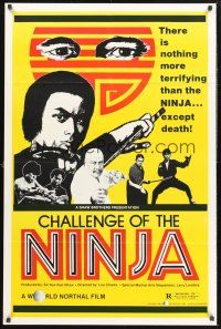 9e252 CHALLENGE OF THE NINJA 1sh '80 Yasuaki Kurata, Chia Hui Liu, martial arts action art!