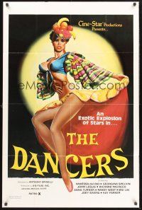 9e301 DANCERS 1sh '81 Georgina Spelvin, John Leslie, art of super sexy Vanessa del Rio!