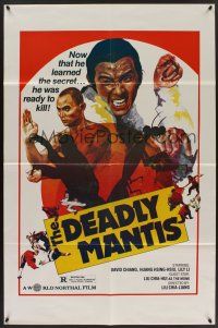9e313 DEADLY MANTIS 1sh '84 Tang Lang, David Chiang, he was ready to kill!