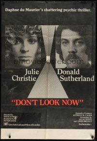 9e339 DON'T LOOK NOW English 1sh '73 Julie Christie, Donald Sutherland, directed by Nicolas Roeg!