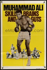 9e811 SKILL BRAINS & GUTS 1sh '75 several great images of Muhammad Ali, boxing!