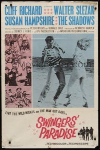 9e867 SWINGERS' PARADISE 1sh '65 Walter Slezak, Susan Hampshire, wild nights & way out days!