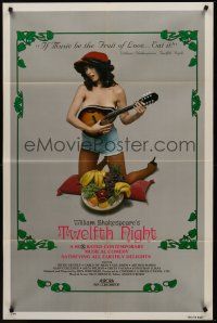 9e928 TWELFTH NIGHT 1sh '81 Eros Perversion, Nicky Gentile, x-rated Shakespeare!