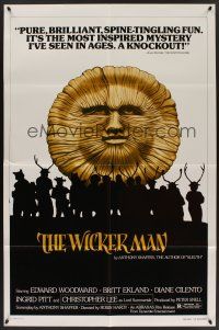 9e973 WICKER MAN 1sh R80 Christopher Lee, Britt Ekland, cult horror classic!