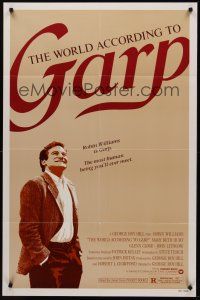 9e989 WORLD ACCORDING TO GARP 1sh '82 Robin Williams is the most human being you'll ever meet!