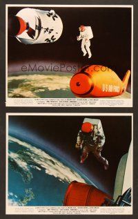 9f486 MAROONED 2 color 8x10 stills '69 cool images of astronaut in orbit with Earth in background!