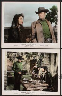 9f194 BRAVADOS 10 color 8x10 stills '58 cowboy Gregory Peck & sexy Joan Collins!