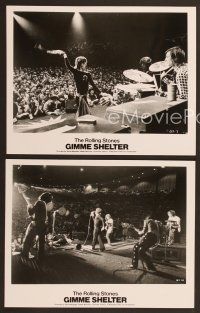 9f954 GIMME SHELTER 3 8x10 stills '71 Rolling Stones, out of control rock & roll concert!