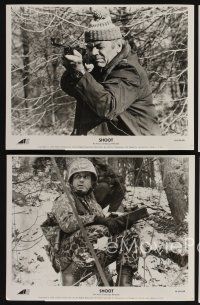 9f795 SHOOT 8 8x10 stills '76 Cliff Robertson, Ernest Borgnine & Henry Silva!