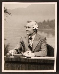 9f134 TONIGHT SHOW 3 TV 7x9 stills '70s great portraits of Johnny Carson hosting the show!