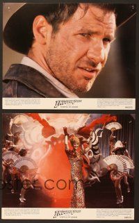 9f348 INDIANA JONES & THE TEMPLE OF DOOM 8 color 8x10 stills '84 Harrison Ford, Steven Spielberg