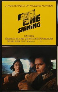 9f229 SHINING 9 color 8x10 stills '80 Stephen King, Stanley Kubrick, Jack Nicholson, Shelley Duvall