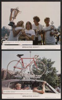 9f036 BREAKING AWAY 8 color English FOH LCs '79 Dennis Christopher, Dennis Quaid, Jackie Earle Haley