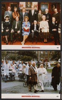 9f038 BRITANNIA HOSPITAL 8 color English FOH LCs '82 black comedy directed by Lindsay Anderson!