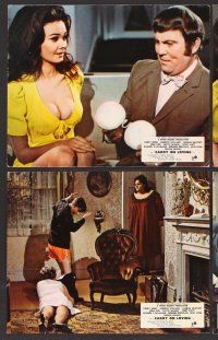 9f051 CARRY ON LOVING 8 color English FOH LCs '70 Sidney James, English comedy!