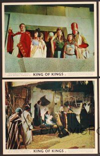 9f032 KING OF KINGS 10 English FOH LCs '61 Nicholas Ray Biblical epic, Jeffrey Hunter as Jesus!